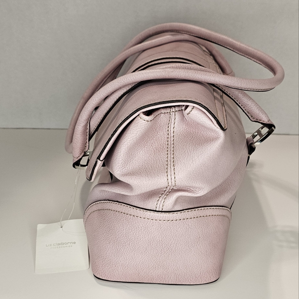 Liz Claiborne Pale Pink Monetray Baguette Purse - Picture 3 of 12